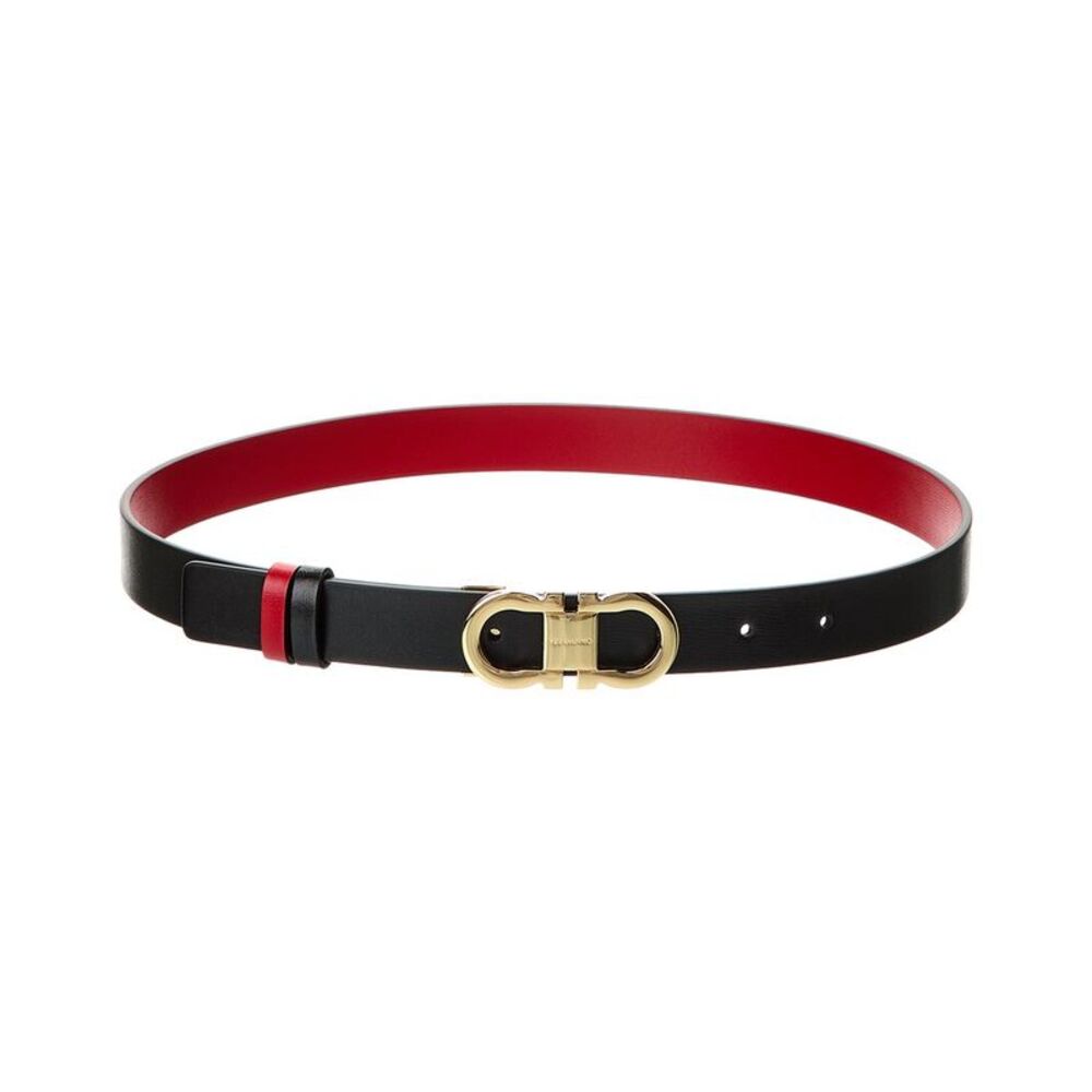 Ferragamo Gancini Reversible & Adjustable Leather Belt